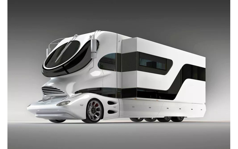 世界上最贵最豪华的房车eleMMent Palazzo 号称地面上移动的航空轮子上的宫殿